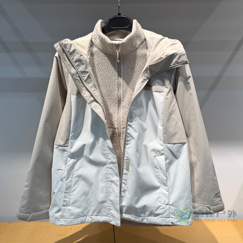 26 New Autumn and Winter Columbia Outdoor Women's Waterproof Fleece Three-In-One Jacket Wr7686