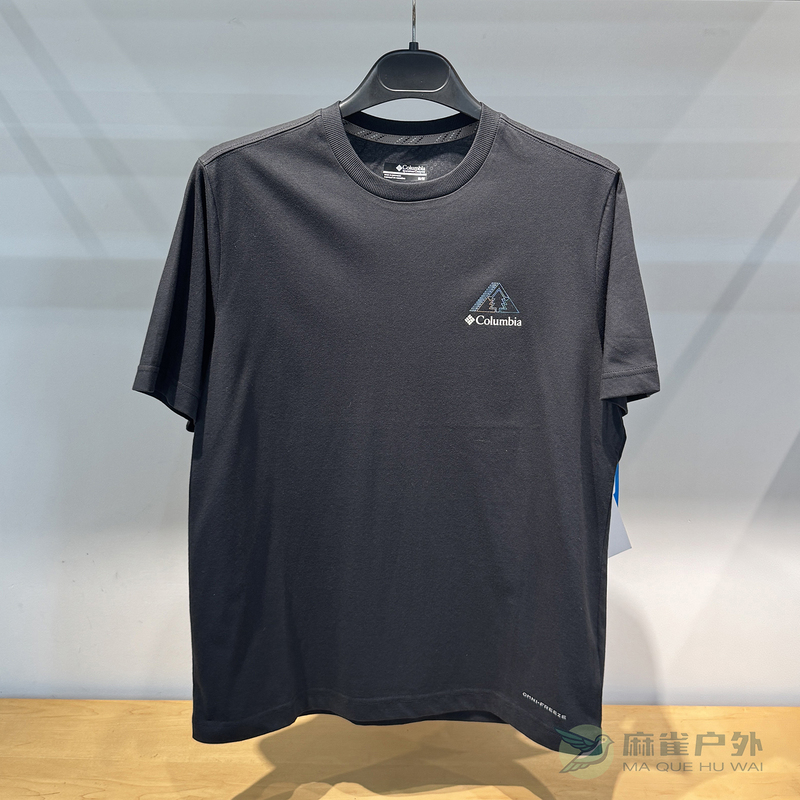 Spring and Summer Columbia Outdoor Men's Breathable Quick-Drying Cooling Round-Neck Short-Sleeved T-Shirt Ae9404