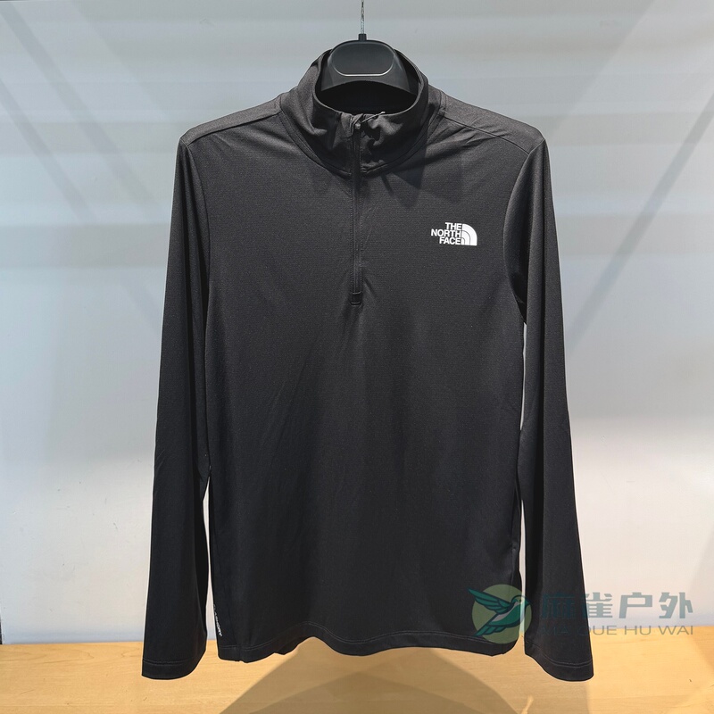 26 New Autumn and Winter Models Thenorthface Men's Outdoor Quick-Drying Hiking Half-Zip Long-Sleeved T-Shirt | 8Kgm
