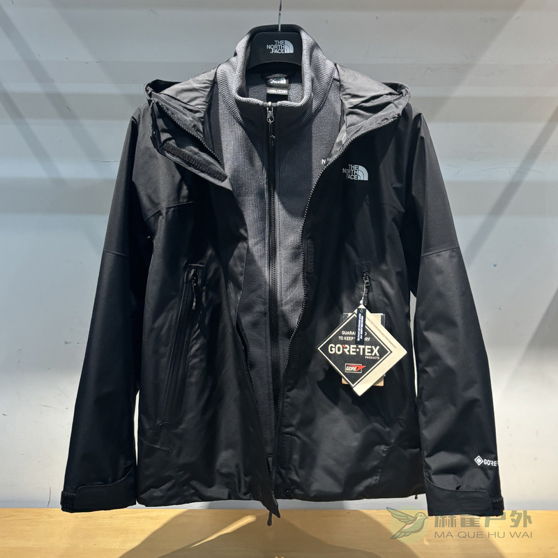 26 New Autumn and Winter Models Thenorthface Women's Fleece Lining Gtx Waterproof Hooded Jacket 8Drj