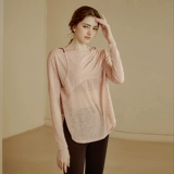 Спортивная одежда для йоги, быстросохнущий лонгслив для спортзала, свободный крой, по фигуре, для бега, большой размер