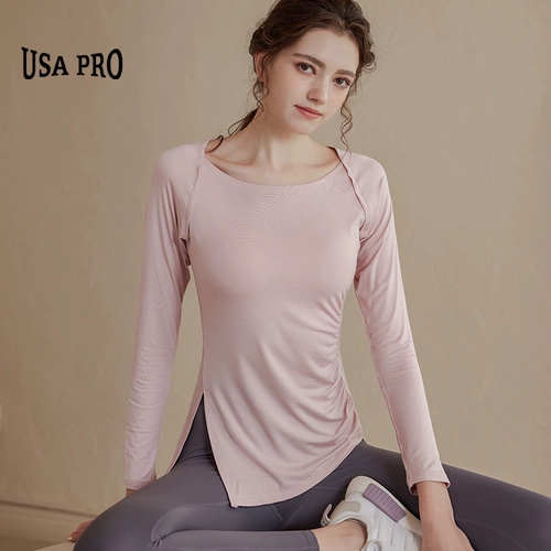 Одежда для йоги, быстросохнущий спортивный лонгслив для тренировок для спортзала, коллекция 2022, облегающий крой, для бега