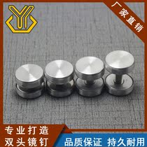 Stainless steel double head advertising nail double head glass nail acrylic support nail advertising screw 25mm