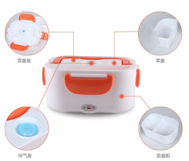 Đa năng điện hộp cơm trưa bằng thép không gỉ cắm điện sưởi ấm tự động cách nhiệt hộp nhân viên văn phòng tiện lợi mini nồi cơm điện hộp com cắm điện