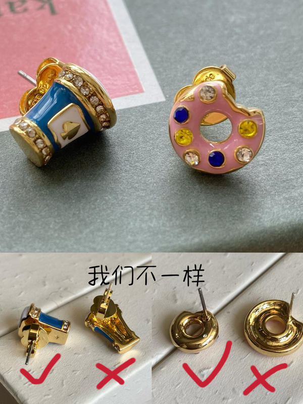 European and American K Brand New Fun Donut Coffee Cup Earrings, Fashionable, Creative, Novel Enamel Earrings, Exquisite European and American K Brand New Fun Donut Coffee Cup Earrings, Fashionable, Creative, Novel Enamel Earrings, Exquisite
