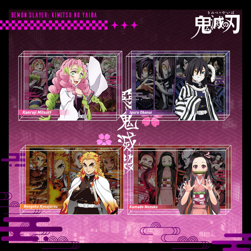 Demon Slayer: Kimetsu No Yaiba Transparent Acrylic Crystal Brick Rengoku Kyoujurou Tomioka Giyuu Zenitsu Hashibira Inosuke Butterfly Shinobu Standee Figure Merchandise
