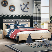 Childrens beds Boys Single beds 1 5 Nordic Single beds American kids Bedroom Suite Combined Boys -- Med 5 beds