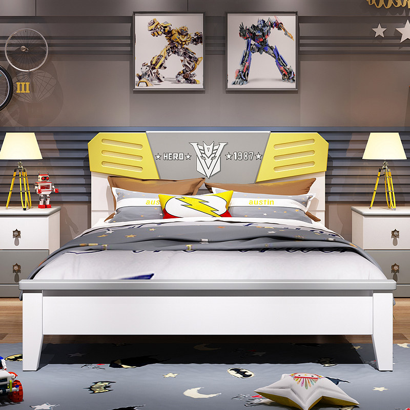 Children Bed Linen Bed Boy Teenagers 1 2 m Home Bedroom Kids Bed 1 5 m Transformers Bed
