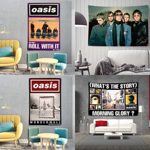 OASIS OASIS band rock flag bar decoration hanging cloth banner curtain dressing room studio background cloth