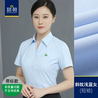 Китайская жизнь стандартная косой светло -голубой девочка короткие рукава