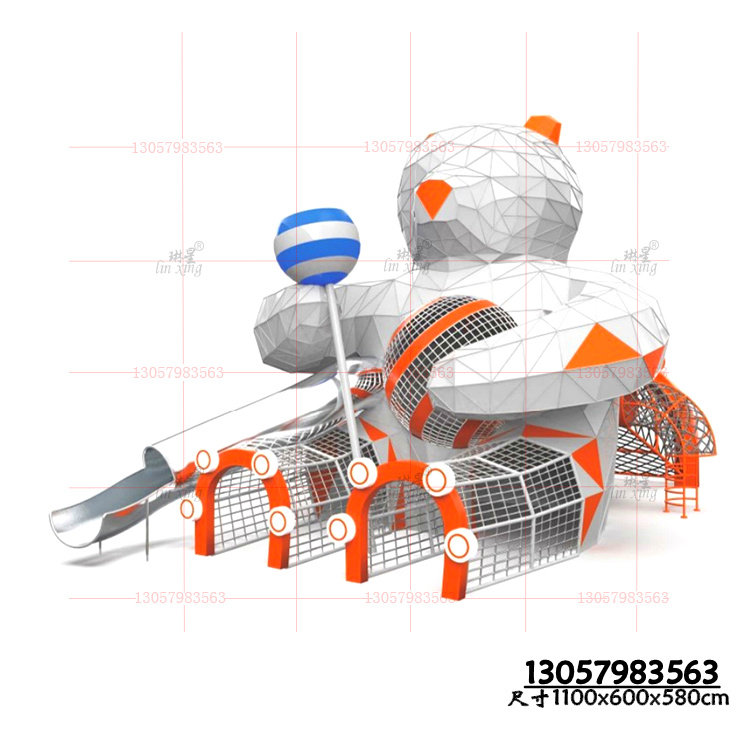 Outdoor large non-marked stainless steel slide Amusement Equipment Customised Wind Scenic Park Combined Slip Slide and Amusement Park