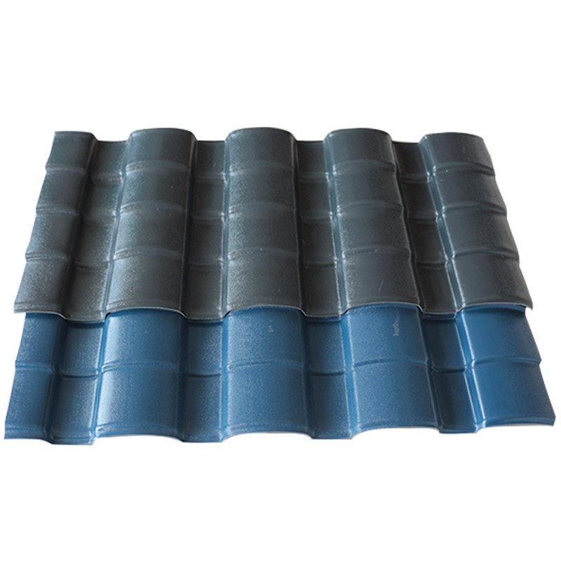 Small Green Tile Small Grey Tile Roof Glazed Resin Tile Imitation Guwa Roofing Tile Plastic Tile Heat Insulation Tile Villa tile