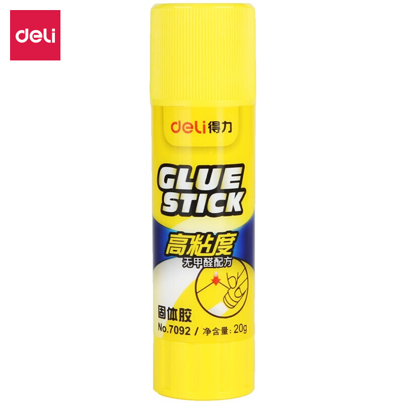Able 20g High Viscosity PVP Solid Glue No Formaldehyde Fast Dry Durable Glue Stick Single-Supported Office Supplies 7092