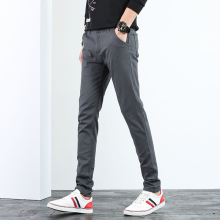 休闲裤男运动超薄修身薄款弹力