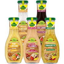 Newly imported Guanli 0-fat herb salad dressing 3 bottles honey mustard Thousand Island salad dressing oil vinegar sauce vegetables