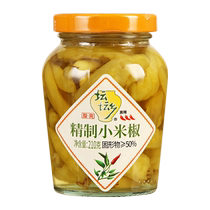 Tantan Township Pickled Pepper Millet Chili 210g*2 bottles of Pickled Chili Pepper Millet Pepper Spicy Wild Mountain Pepper Homemade Chicken Feet Seasoning