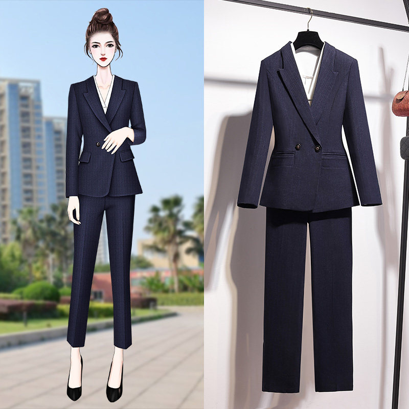 Blazer Women's Spring and Autumn Professional Suit Fashion Temperament Goddess Fan Haute Couture Suit Formal Wear Manager Overalls