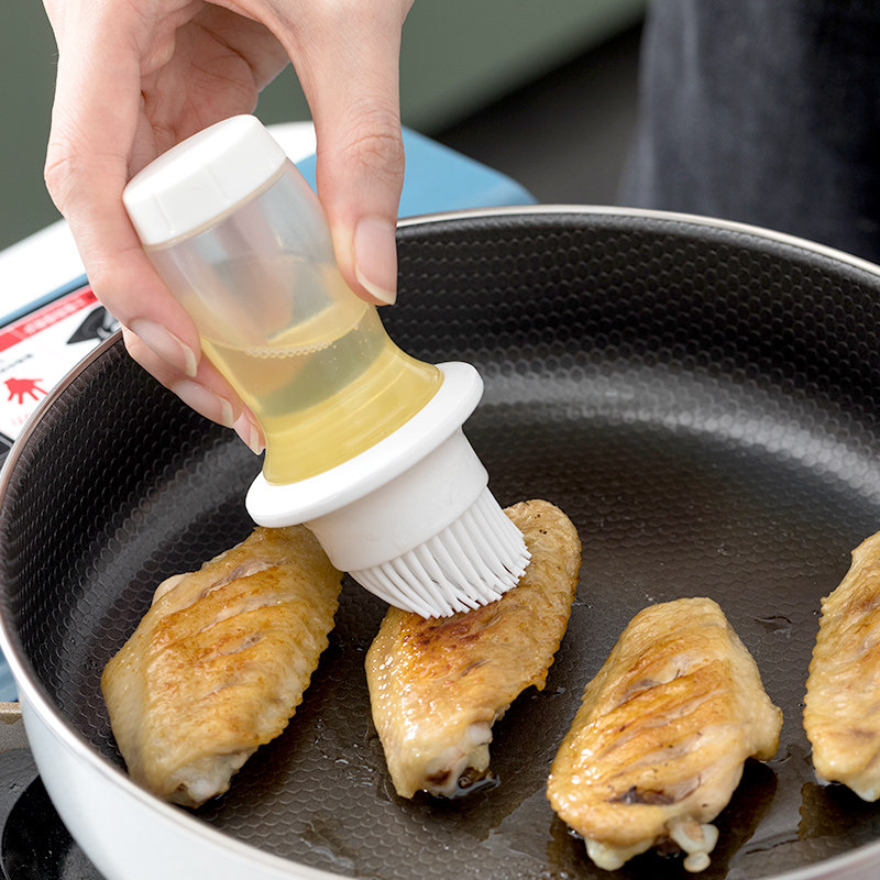 Japanese silicone brush brushed oil kitchen home small oil brushed high temperature resistant edible barbecue special branded cake oil brushed baking