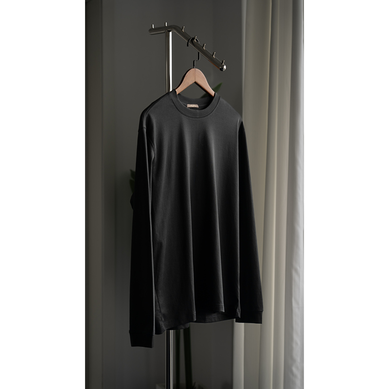 Eoh'Duet' Stylem Collaboration Exclusive Custom-Woven Japanese Fabric Base Long-Sleeve Top