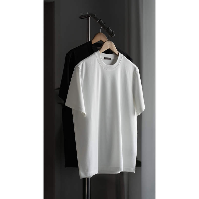 Eoh'1' Island Cotton Blend Small Neckline Regular Shoulder Fit Short Sleeves