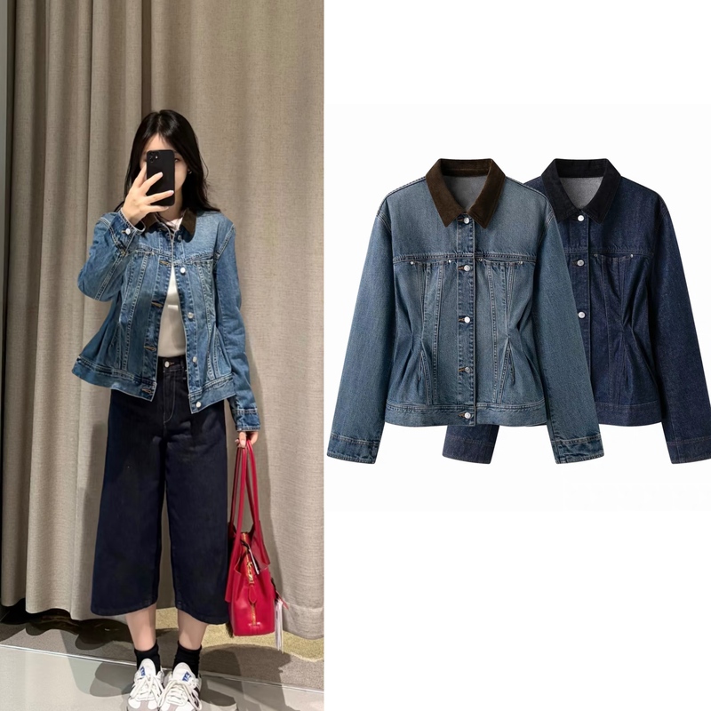 Jiangnan Mall Same Style Domestic Discount 2026 Autumn New Women's Fashion Barn-Style Denim Jacket for Women