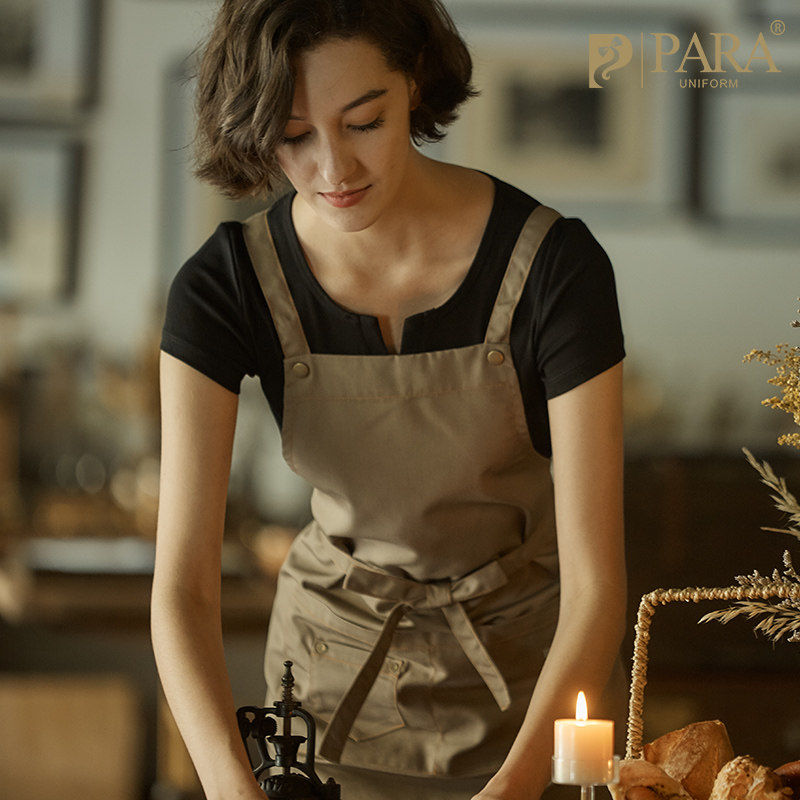 Cooking apron housekitchen Waterproof Japanese style Han Edition Waterproof New Female Fashion Customized Catering Worksuit