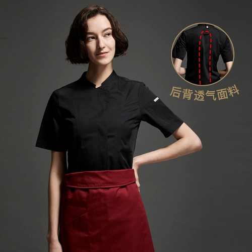 Высококачественная рабочая одежда шеф-повара для женщин, осенне-зимняя одежда с длинными рукавами для кухни, общественного питания, ресторана, выпечки, торта, чая с молоком, униформа шеф-повара с короткими рукавами