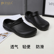 Giày đầu bếp chống nước, chống dầu và chống trơn trượt cho đầu bếp, nhà hàng, khách sạn, giày làm việc nhà bếp, giày thoáng khí mùa hè cho nam dép đầu bếp quai ngang dép đầu bếp không quai
