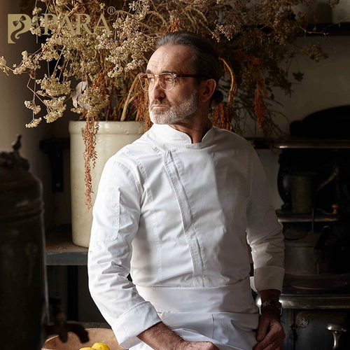 Комбинезон шеф-повара, мужской зимний комбинезон с длинными рукавами для отеля, ресторана, выпечки, общественного питания, кухонной формы для выпечки, униформа шеф-повара для женщин на заказ