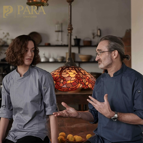 Комбинезон шеф-повара, мужской зимний комбинезон с длинными рукавами для отеля, ресторана, выпечки, общественного питания, кухонной формы для выпечки, униформа шеф-повара для женщин на заказ