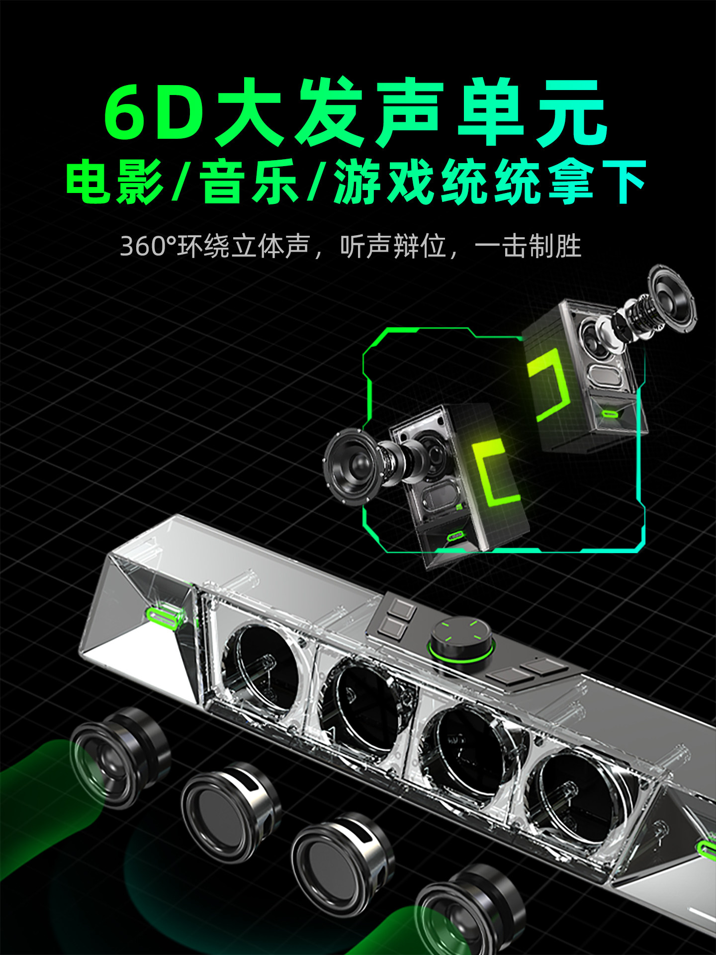 Newman Computer Speakers Desktop Gaming Home Desktop Laptop Wired Bluetooth E-Sports Long Speaker Subwoofer