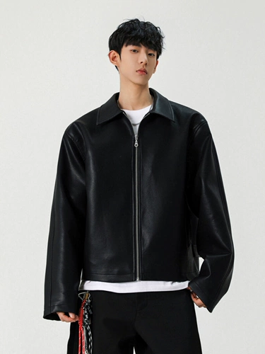 Осенняя элитная полиуретановая куртка, США, свободный крой