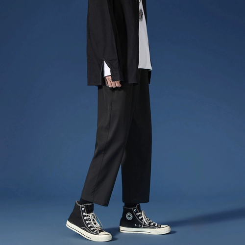 Tide, трендовые штаны для отдыха, летний костюм, свободный прямой крой, в корейском стиле