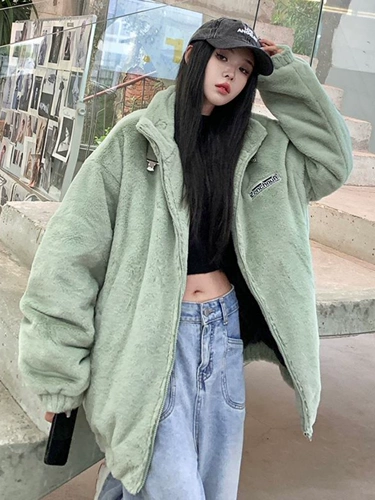 Кашемировая зимняя куртка, шерстяные джинсы с начесом для отдыха для школьников, 2025 года, США