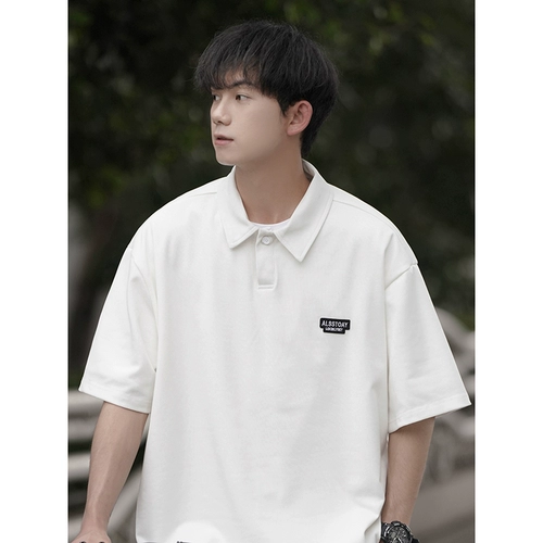 Футболка polo, летняя трендовая цветная рубашка для школьников, размер, высокий воротник