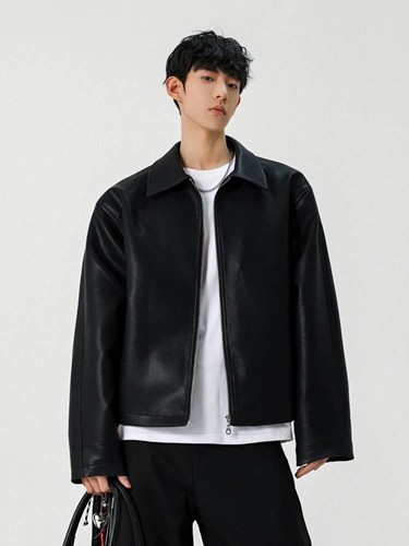 Осенняя элитная полиуретановая куртка, США, свободный крой