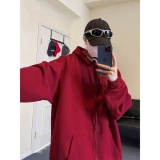 Демисезонная утепленная толстовка, куртка с капюшоном, в американском стиле