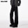 летние джинсы cleanfit summer bootcut black scimitar с микро-притачкой, мужские приталенные прямые брюки vibe American mini 0
