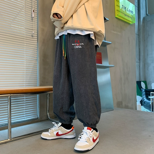 Tide, штаны, вельветовая подсветка пола, оверсайз