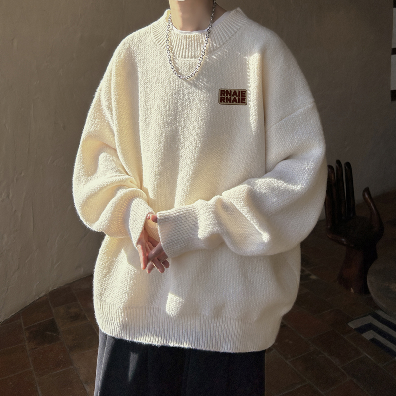 Half-Turtleneck Sweater for Men, Autumn and Winter, Warm and Thick, Casual Pullover Knitwear, Trendy Brand, Loose-Fitting Base Layer Knit Jacket Half-Turtleneck Sweater for Men, Autumn and Winter, Warm and Thick, Casual Pullover Knitwear, Trendy Brand, Loose-Fitting Base Layer Knit Jacket