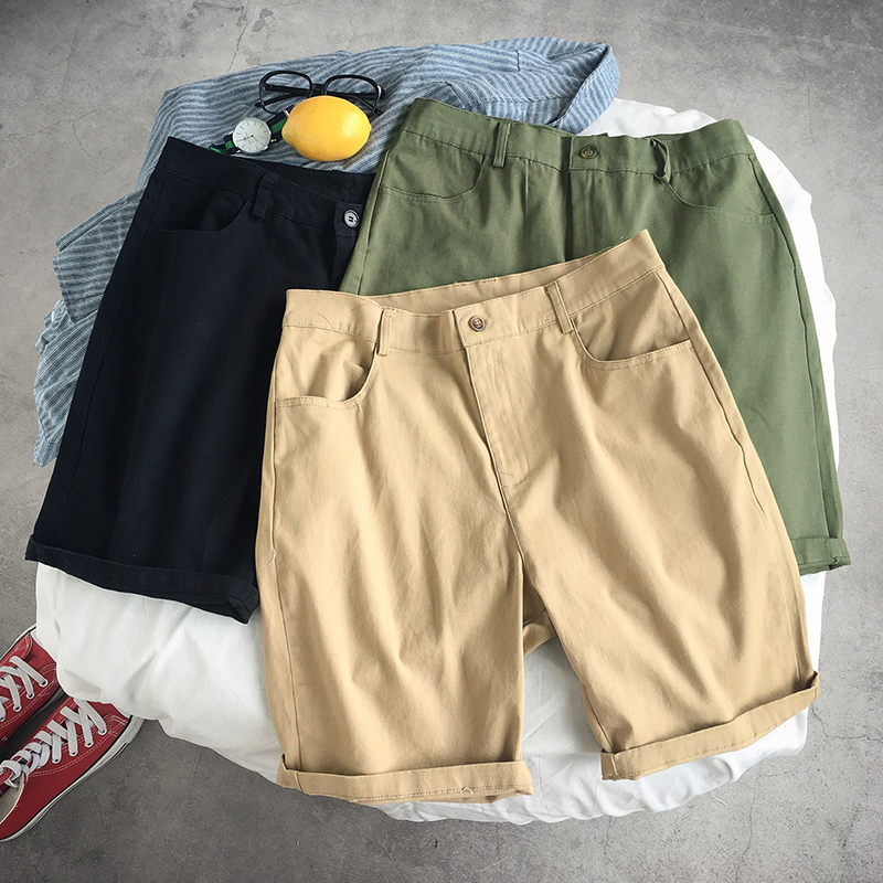 Tooling shorts men's trend wild five-point pants thin section running net red pants Korean version of casual straight ins summer pants