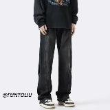 Летние джинсы, штаны для отдыха, премиум класс, свободный прямой крой