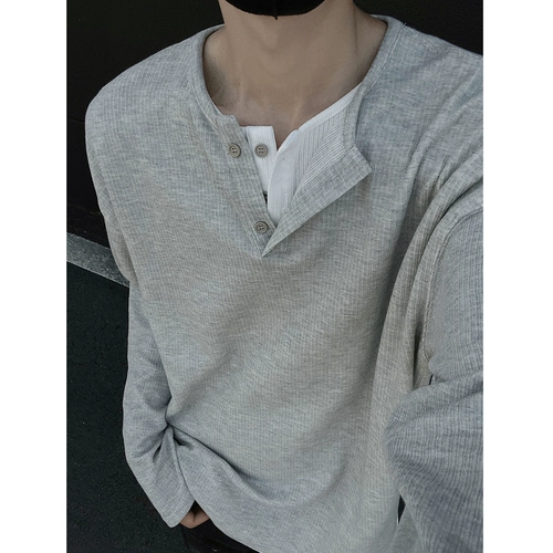 Комплект, осенний лонгслив, базовая рубашка, оверсайз