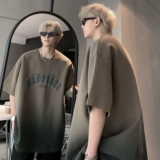 Летняя дизайнерская футболка с коротким рукавом, стиль «Хай стрит», оверсайз, свободный крой