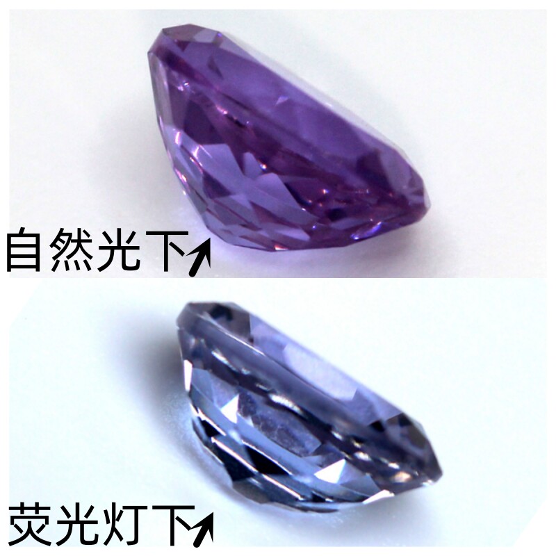 亚历山大变石，神秘魅力的紫变灰宝石，如何打造你的专属风情？-合成红蓝宝石耳饰-淘宝好物网