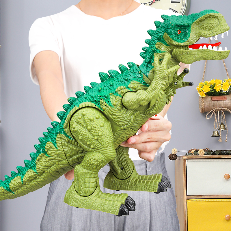 Large Number Electric Remote Control Dinosaur Toy Walking Lower Egg Bully Wang Dragon Emulation Animal Boy Child Puzzle Gift