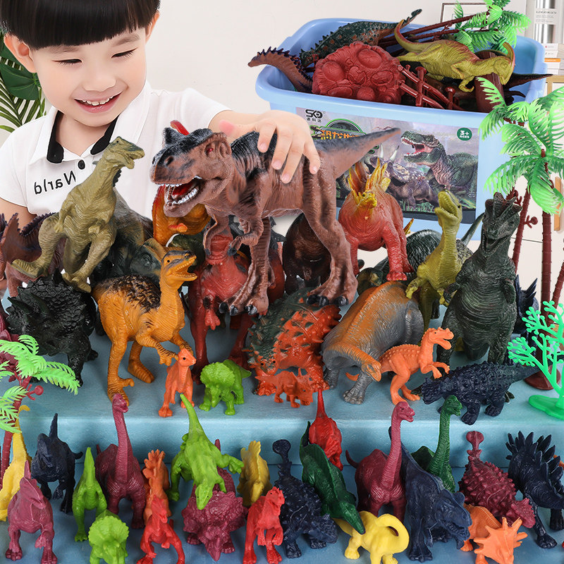 Simulated dinosaur toy king dragon animal model children's boy set toy dinosaur egg Tyrann dragon 3-6 years old