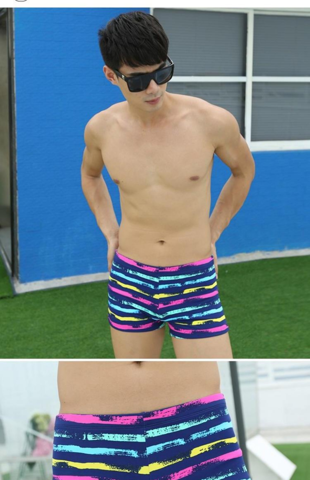 Quần bơi nam, quần short boxer, đồ tắm suối nước nóng cho nam, quần đi biển nhanh khô, quần lửng, đồ bơi gợi cảm - Nam bơi đầm quần bơi nam arena