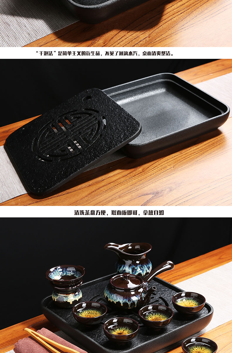 Travel tea set household contracted ceramic cups tea kungfu dry outside the mercifully machine suit portable BaoHu tea sets