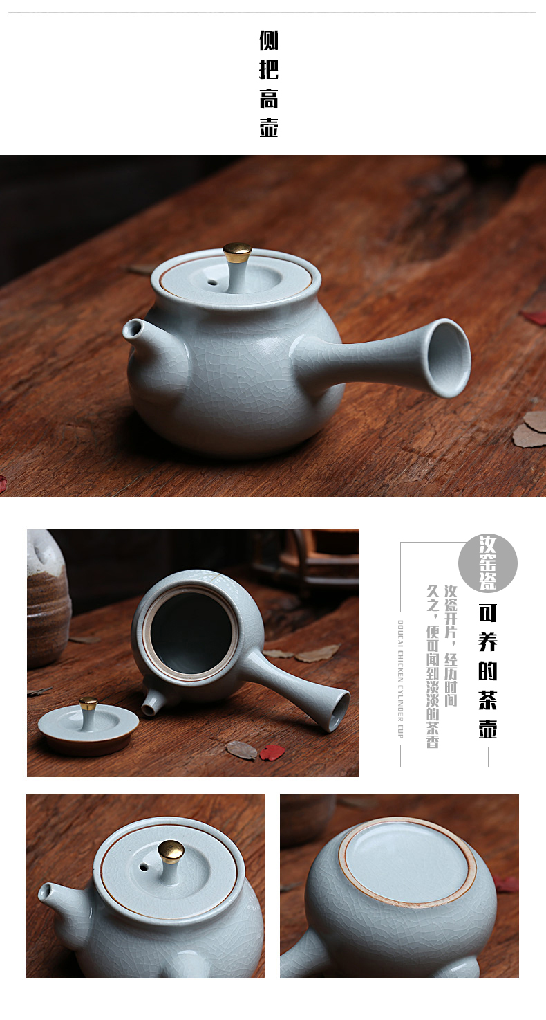 Ebony handle open the slice your up ceramic bearing with pot can keep your porcelain tea set tea cups